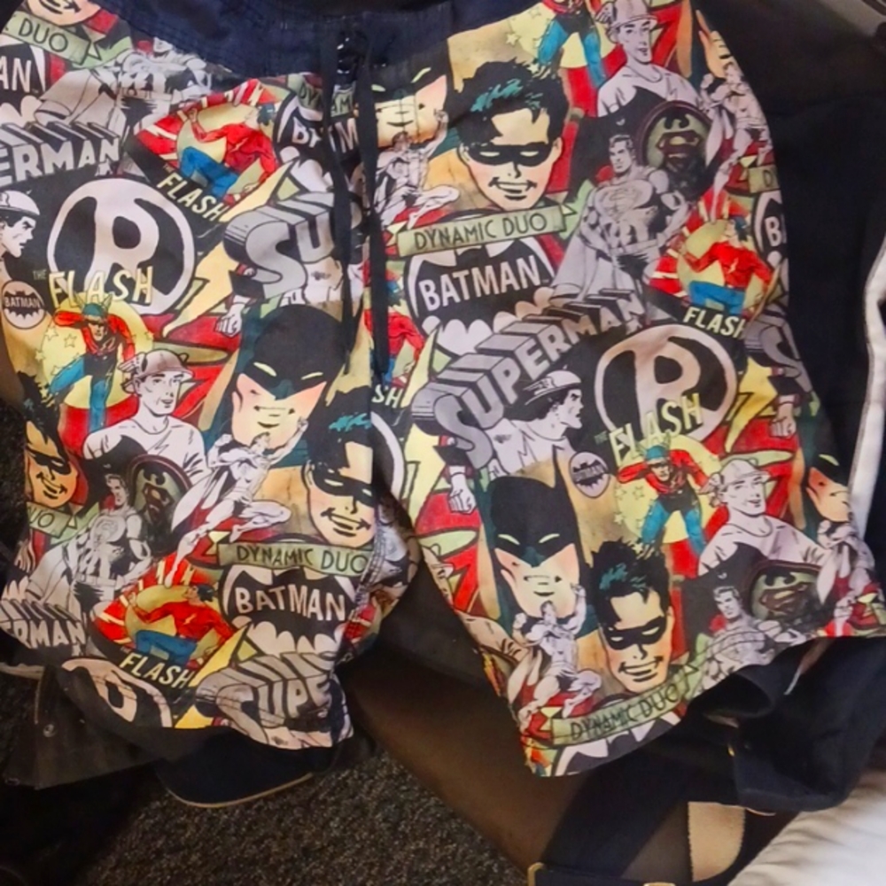 Comic swim trunks